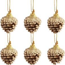 Набор елочных украшений "Шишки" HL22CF-230 6 штук