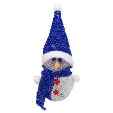 Ночник новогодний "Снеговичок" СХ-4-12 LED 15 см, синий