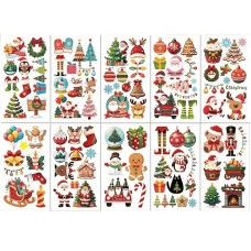 Набор детских временных тату "Рождество и Новый год №4" christmas-tatoo-set-10-4