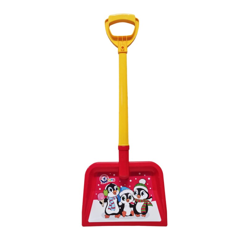 Лопата пластикова дитяча А Технок 3398TXK-9-10 з наклейкою Пінгвіни