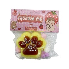 Антистресс Сквиш "Мягкие кошачьи кавычки" KG-810(Lime-Brown) 7 см