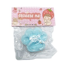 Антистресс Сквиш "Мягкие кошачьи кавычки" KG-810(White-Blue) 7 см