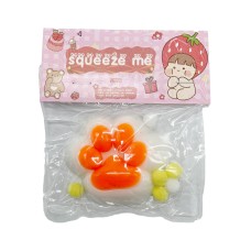 Антистресс Сквиш "Мягкие кошачьи кавычки" KG-810(White-Orange) 7 см