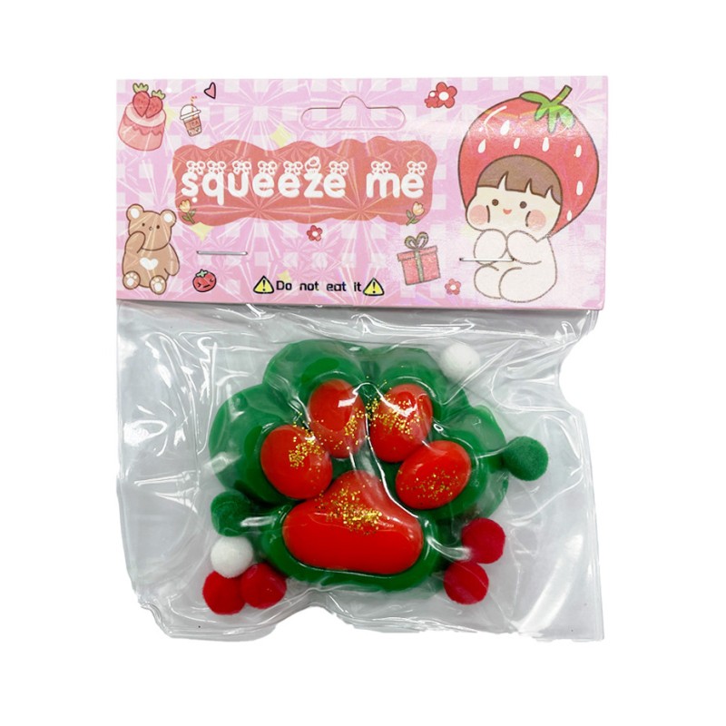 Антистрес Сквіш "М'які котячі лапки" KG-810(Green-Orange) 7 см