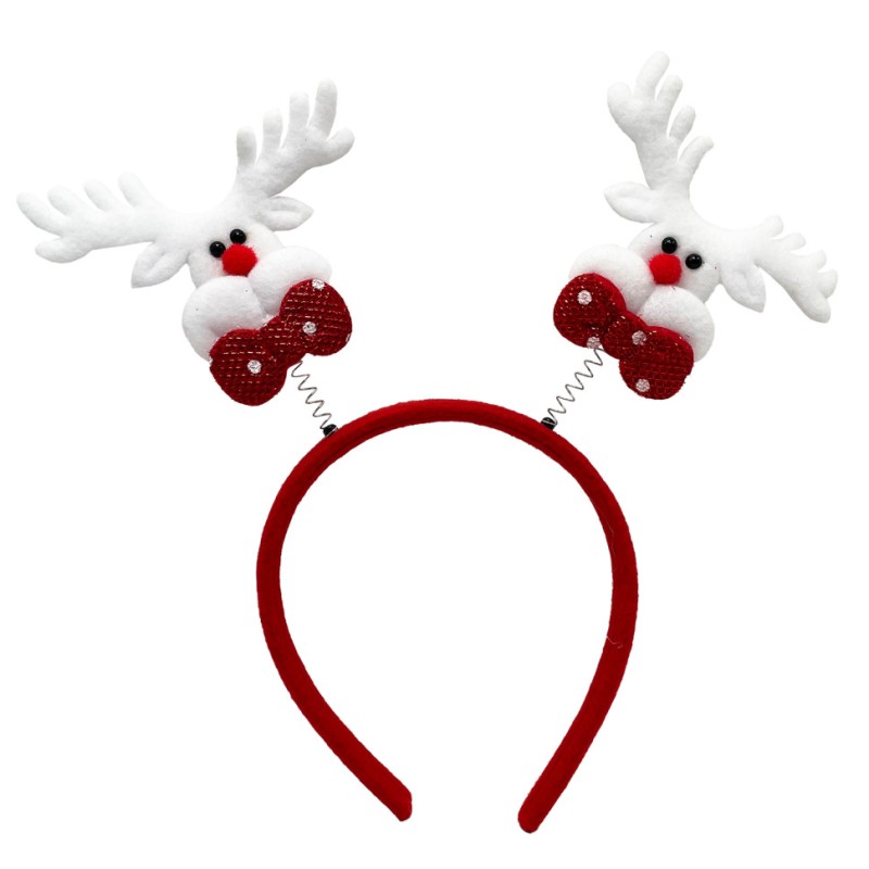 Ободок дитячий новорічний "Олень з бантиком" 6241-14-3 фетр