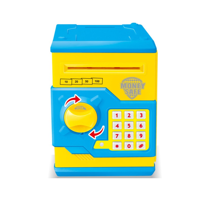 Дитяча скарбничка /сейф MK 3916 з купюроприймачем Жовтий