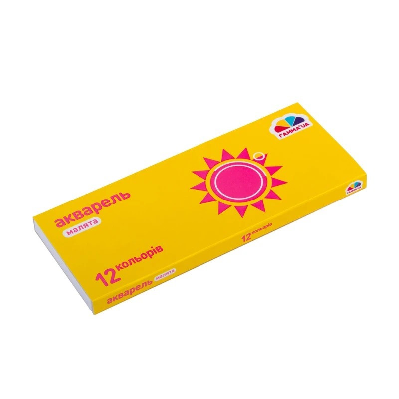 Акварель суха "Палітра Малюки" 100102, 12 кольорів