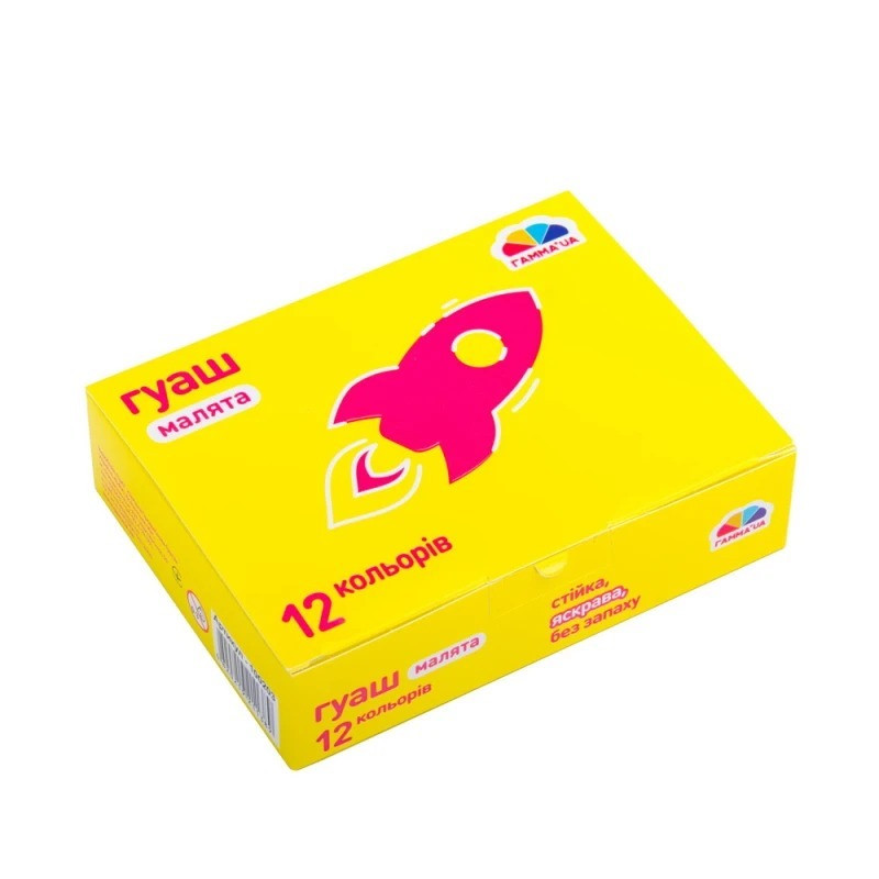 Фарби гуашеві "Малюки" 100203, 12 кольорів 10 мл