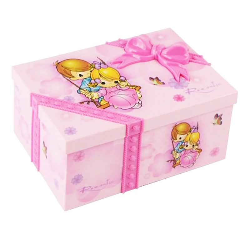 Дитяча музична шкатулка 9209 з балериною Рожевий