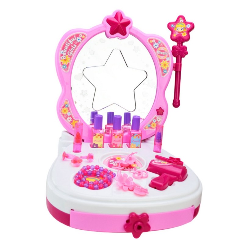Дитячий туалетний столик 661-125 світло, звук, палички, фен, гребінець