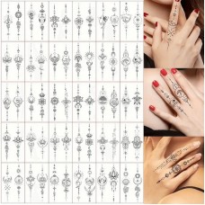 Набор детских временных тату "Черные мини №2"