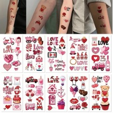 Набор временных тату "Любовь № 2" Love-tattoo-mini-set-2-10, 12 х 7 см 10 шт