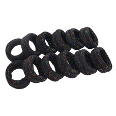 Детская резинка для волос 0307-973-2, черная 6 штук