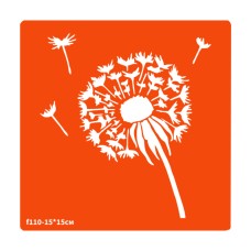 Трафарет для био-тата Одуванчик f110-15*15см, размер 15х15см