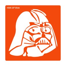 Трафарет для биотатата Дарт Вейдер r020-15*15см, размер 15х15см