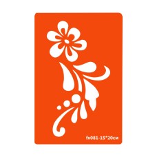 Трафарет для биотату Цветок fx081-15*20см, размер 15х20см