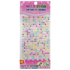 Наклейка камни "Жемчужный микс" Планшетка №29 на планшетке 468 шт 0,4 мм