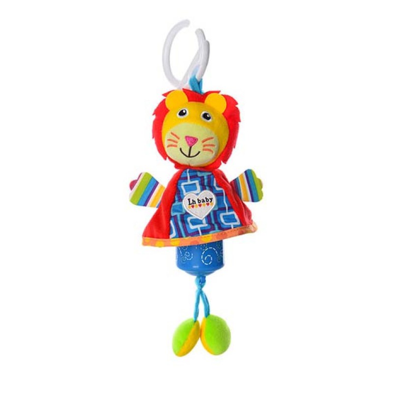 Іграшкова підвіска на коляску E12599 плюшева Лев