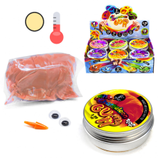 Жвачка для рук "Chameleon Gum" GUM-01-01UС в металлической коробочке Кораллово-желтый