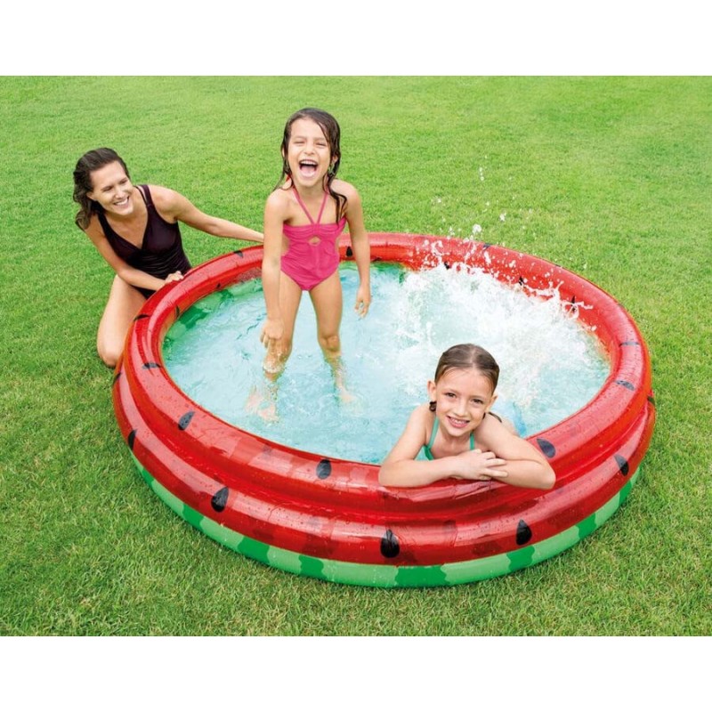 Дитячий надувний басейн Кавун 58448 з ремкомплектом