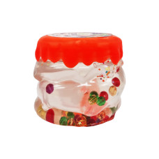 Вязкая масса, слайм "Crystal Slime" CS-01-01U с бусинками Оранжевый