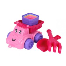 Машинка Набір для гри з піском ТехноК 7051TXK  Рожевий