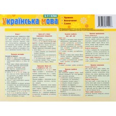 Картонка-підказка Укр. Мова. Правила 5-11 клас 66443