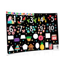 Навчальний килимок Азбука-цифри 129053 для дівчаток А3