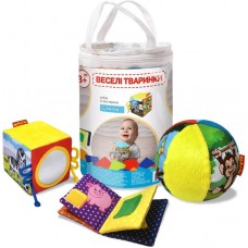 Игрушка мягконабивная "Набор мягконабивных игрушек Веселые животные" Macik ТС 090602-06