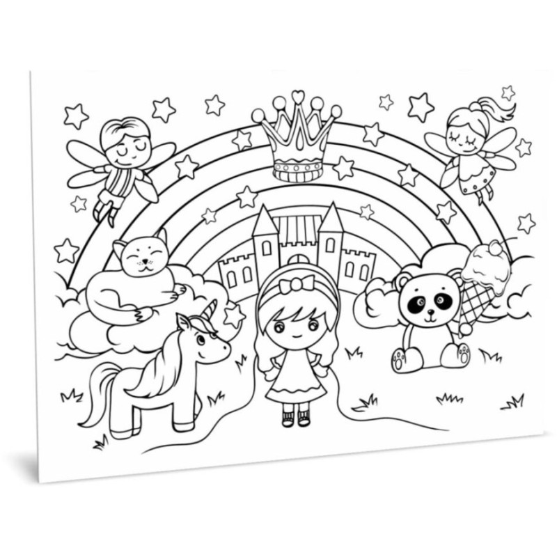 Килимок вивчай-малюй-стирай "Казка" ZIRKA 141240 А3