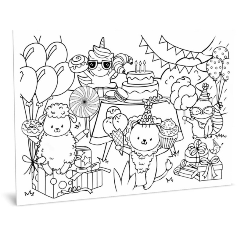 Килимок вивчай-малюй-стирай "Солодощі" ZIRKA 141237 А3