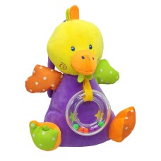 Погремушка - мягкая игрушка Bambi C20560 с музыкальным механизмом Утенок