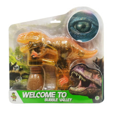 Генератор мыльных пузырей BV6702 музыкальный динозавр 80 мл Оранжевый