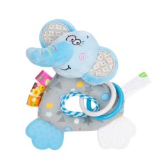 Погремушка H168251-3ABC животное мягкое с прорезывателем 18*5*15 Слоник