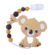 Прорезыватель WD210712 Коала силиконовые бусы 26 см Коричневый