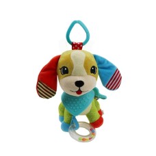 М'яка брязкальце-підвіска WD210260 з прорізувачем  Пес