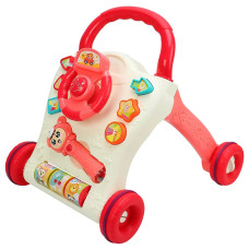 Дитячі ходунки-каталка Limo Toy 698-62-63 з музикою та світлом Рожевий