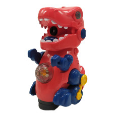 Генератор мыльных пузырей "Динозавр" ZR161 свет, звук, движение Красный