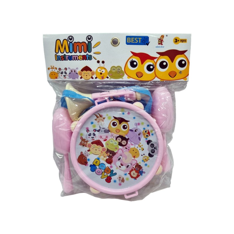 Музичний набір дитячий 890-25 з маракасами Рожевий