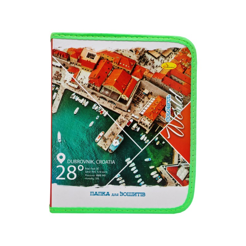 Папка для зошитів В5 Believe in Unicorns ПШ-01-16 на блискавці Colorful World