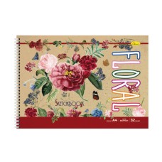 Скетчбук "Крафт" СБК-А4-32 А4, 32 аркуша Floral