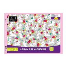 Альбом для малювання АП-0302, 12 аркушів 120 г/м2, скоба з перфорацією Вид 3