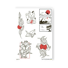 Набор временных татуировок ASIAN MOOD LB-177