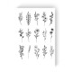 Набір тимчасових татуювань "15 гілочок" LB-121