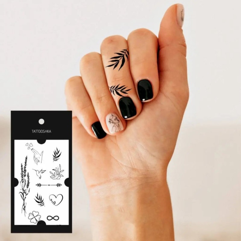 Набір тимчасових татуювань "Ніжні міні-тату" L-28