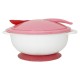 Тарілка на присосці з термоложкою та кришкою MGZ-0101(Pink) 250 мл