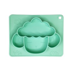 Силіконова тарілка-килимок "Баранчик" MGZ-0125(Turquoise) 18х23 см