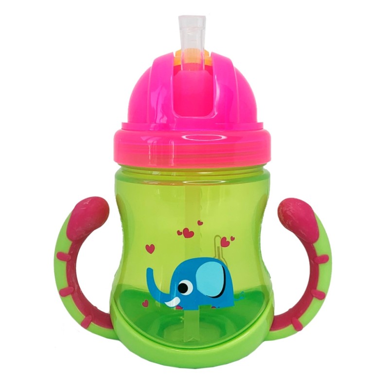 Поільник дитячий з трубочкою Неон MGZ-0300(Lime) 270 мл