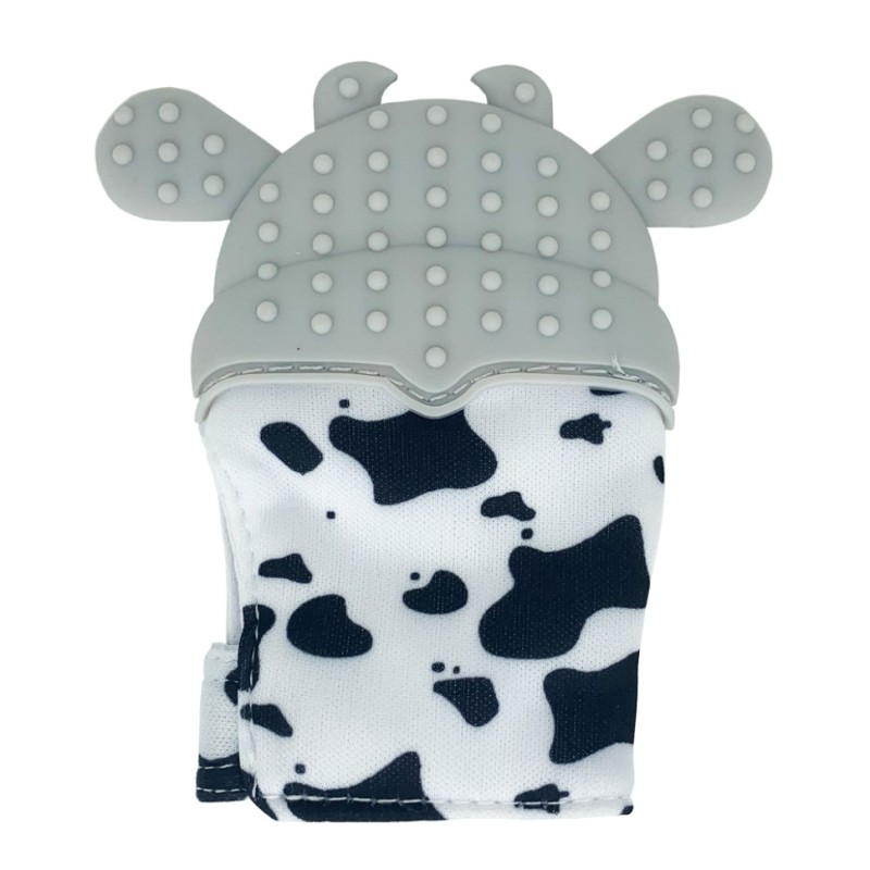 Прорізувач-рукавичка "Корівка" MGZ-0405(Grey) на липучці