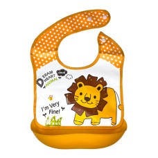 Дитячий слинявчик Лев MGZ-0602(Orange) зі знімною кишенею